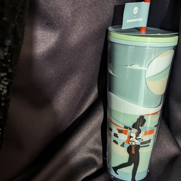Starbucks Black History Month 2024 Two People Walk Cold Cup Tumbler 24 Fl Oz - Picture 2 of 2